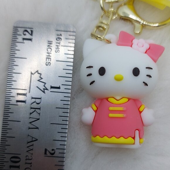 2/$25 Hello Kitty keychain wrist strap lanyard with "The sunshine Unicorn" - Picture 5 of 7